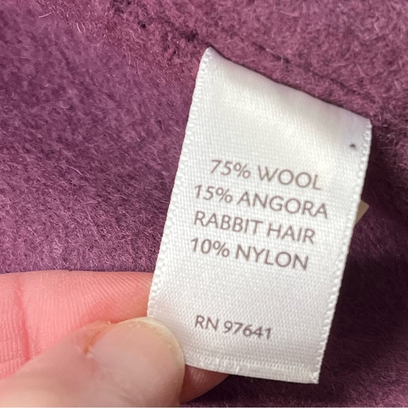 J. Jill Wool, Angora Rabbit Hair, & Nylon Blend Button Down Jacket - Picture 7 of 14